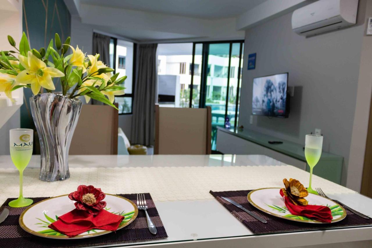 Flat Maui Beach Residence, Tamandaré-Carneiros, pé na areia, à beira-mar! Esterno foto